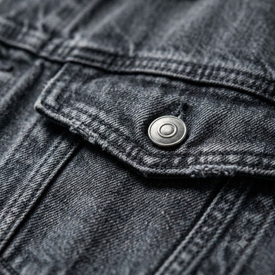 Women's Button Front Denim Coat, Fashion Casual Outerwear