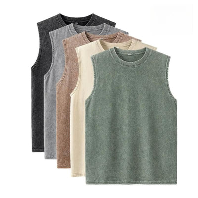 Men's Vintage Washed Tank Top 5-Pack