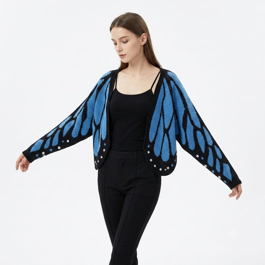 Womens Butterfly Wings Cardigan