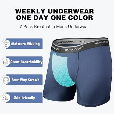 Men's Premium Stretch Boxer Briefs 7-Pack