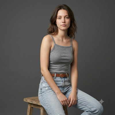 Women's Double-Lined Square Neck Cami Tank Top