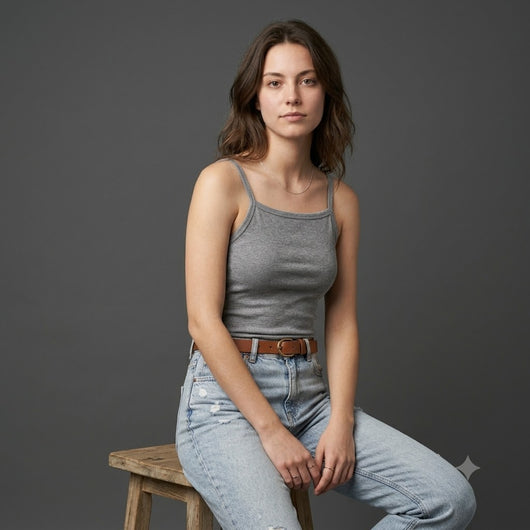 Women's Double-Lined Square Neck Cami Tank Top