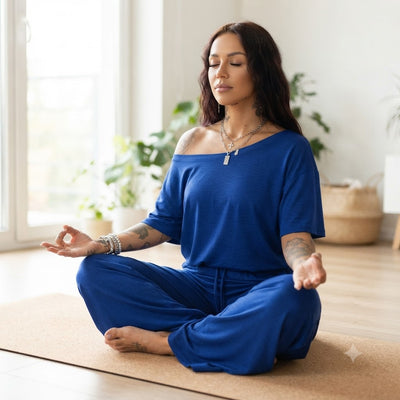Womens T-shirt and Wide Leg Pant Set