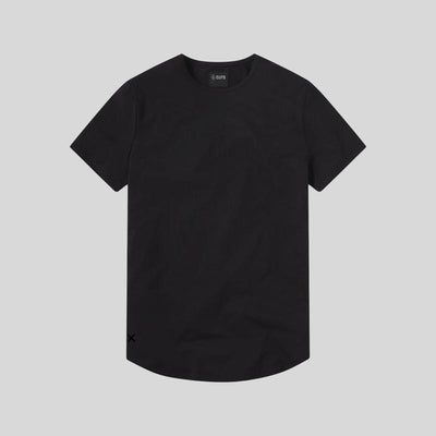 Curve Hem Fitted Crew Neck Tee