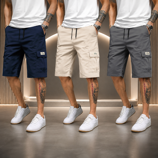 Men's 3-Piece Summer Shorts Set