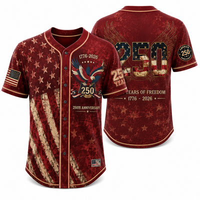 America 250th Anniversary Baseball Jersey