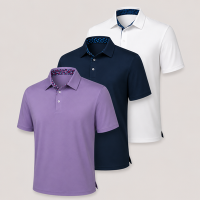 Classic Breathable Collared Men's Polo Shirts