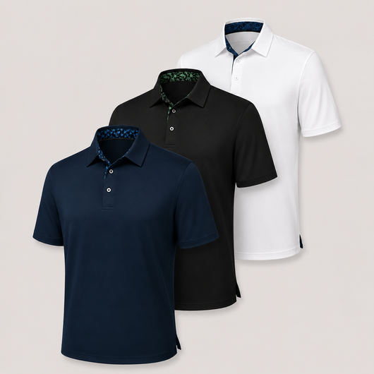 Classic Breathable Collared Men's Polo Shirts