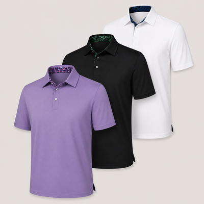 Classic Breathable Collared Men's Polo Shirts