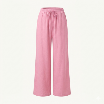 Women’s Palazzo Pants – Lightweight Wide Leg Summer Trousers with Pockets
