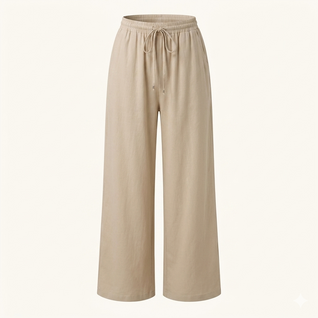 Women’s Palazzo Pants – Lightweight Wide Leg Summer Trousers with Pockets