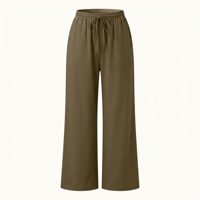 Women’s Palazzo Pants – Lightweight Wide Leg Summer Trousers with Pockets