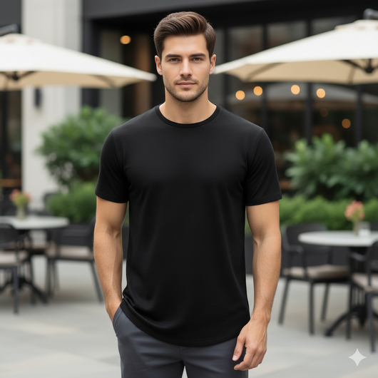 EARTH’S LIFETIME TEE: HEMP. BAMBOO. NO PFAS. GRIPS ARMS. HIDES GUT.