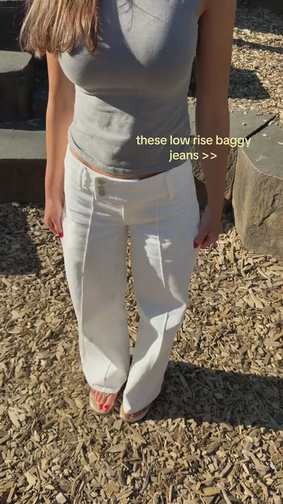 Women's Low Rise Cider Baggy Wide Leg Jeans
